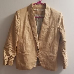 Khaki linen blazer